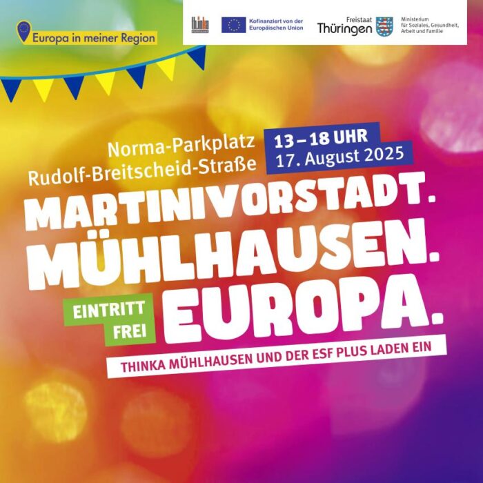 Flyer Stadtteilfest in der Martinivorstadt am 17. August 2025